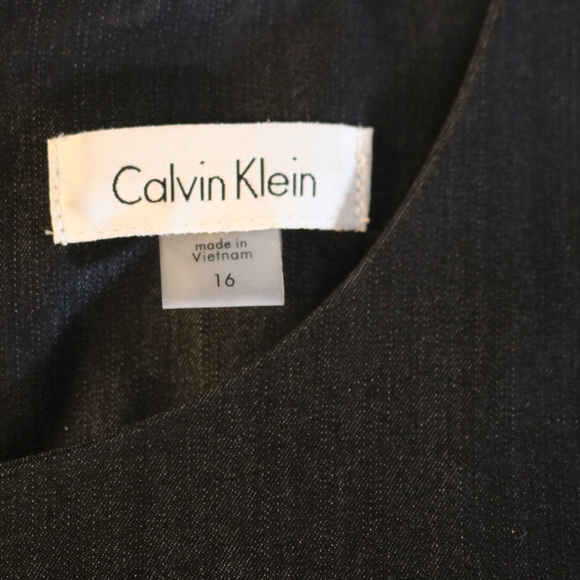 Calvin Klein DK Grey Shift Dress 16 - Picture 2 of 3